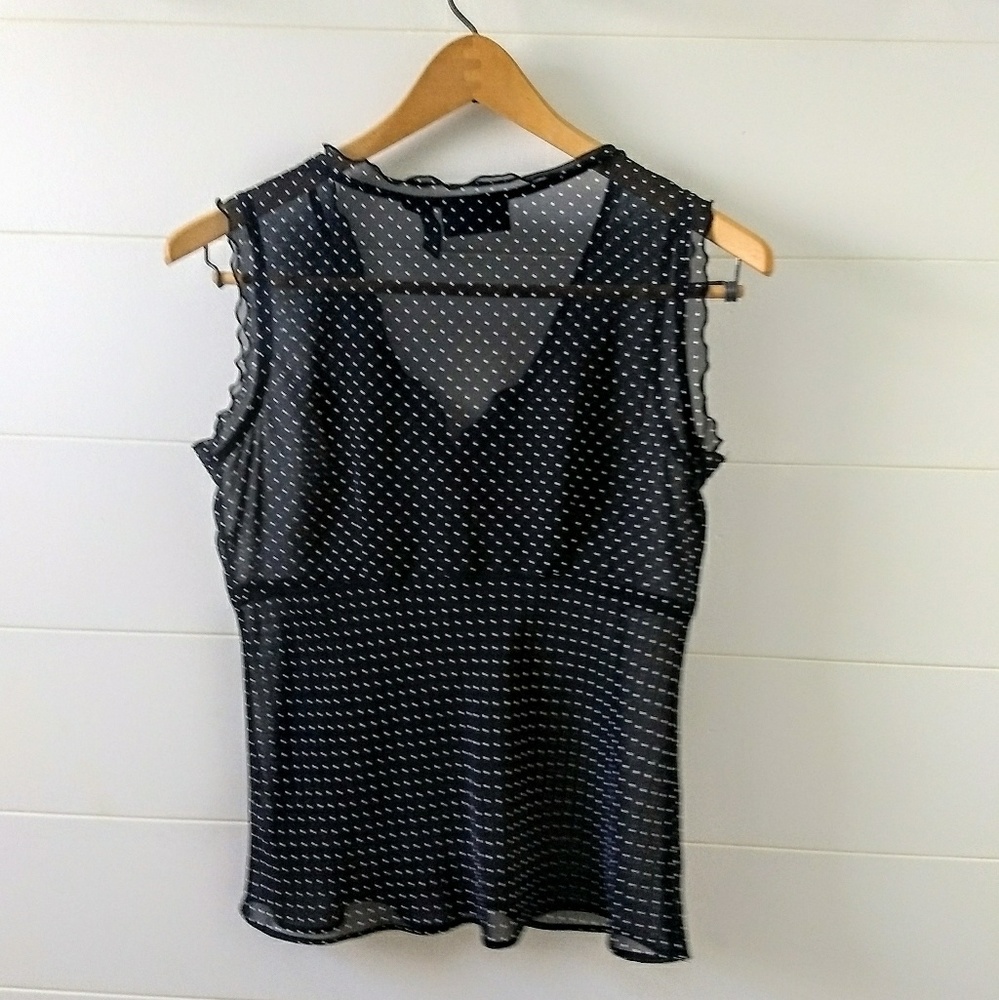 NY&C Sheer Black Top - Picture 2 of 6